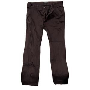 Tango Red Regular Fit Brown Flat Front Chinos Mens 38x30